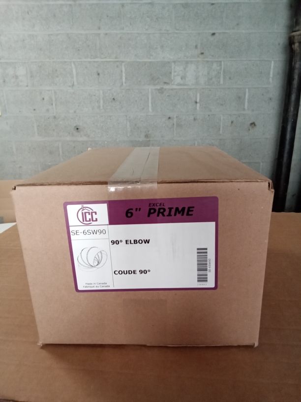 6" 90° ICC ExcelPrime Single Wall FIXED/STATIONARY ICC-6SW90