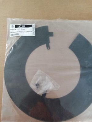 6" Trim ring UltraBlack double wall stove pipe ICC-6UBTR