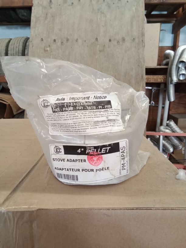 4" Pellet stove adapter ICC-PA-4PAS