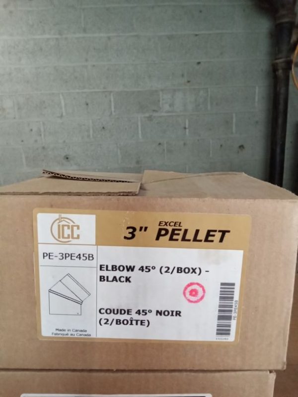 3" 45° elbow Black ICC-PE-3PE45B