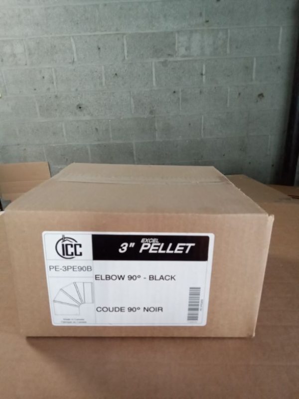 ICC 3" Diameter EXCELPellet 90 Degree Slip Elbow ICC-PE-3PE90B