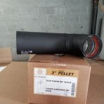 3" 90&deg; Slip elbow - Black ICC-PE-3PE90SB