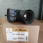 3" EXCELPellet Black Tee with cap ICC PE-3PTB