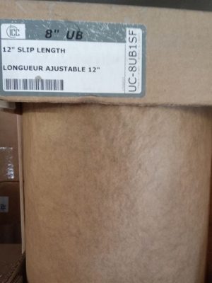ICC 8" Diameter ULTRABlack 12" Slip Length ICC-UC-8UB1SF