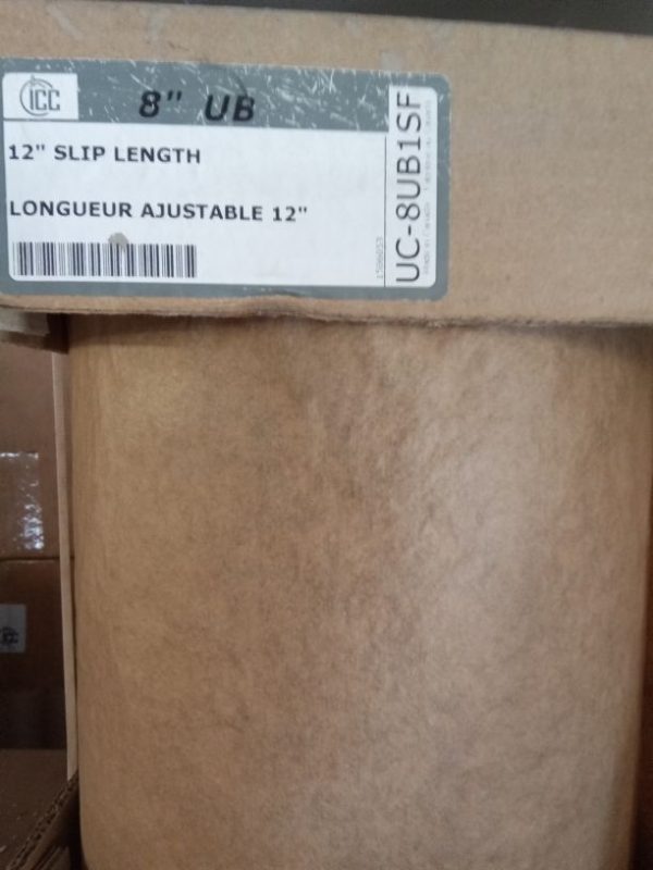 ICC 8" Diameter ULTRABlack 12" Slip Length ICC-UC-8UB1SF