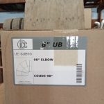 6" X 90&deg; Elbow Single UltraBlack double wall stove pipe ICC-UE-6UB90