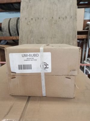 6" x 6" Ultra Black Length with damper ICC-UM-6UBD