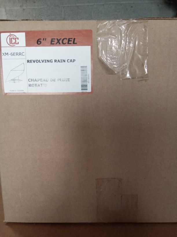 6" SS Revolving rain cap ICC XM-6ERRC