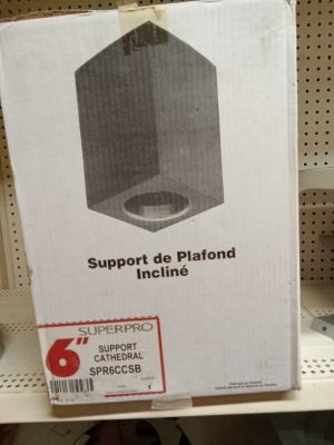 6" SuperPro Cathedral Ceiling Support Box SPR6CCSB