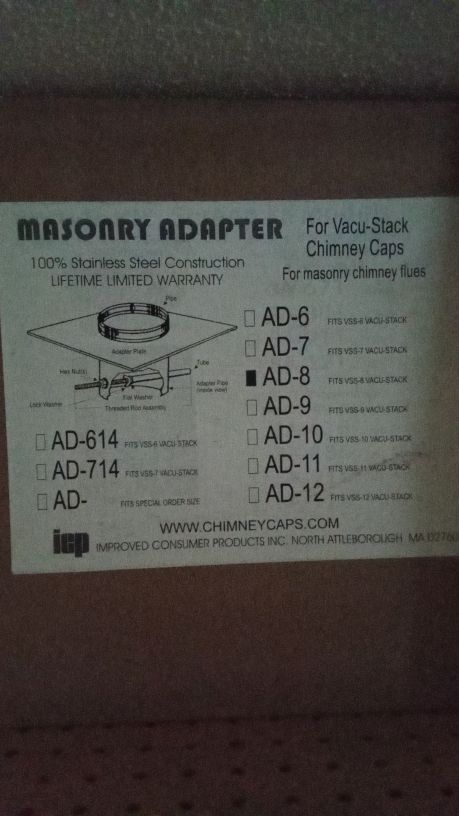 8″ Masonry Adapter for vacu-stack