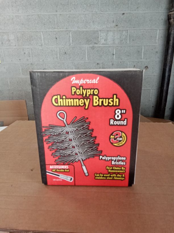 8" ROUND BRUSH 1/4" ROD