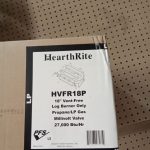 18" Hearthrite burner - no logs