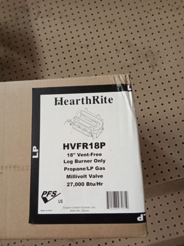 18" Hearthrite burner - no logs