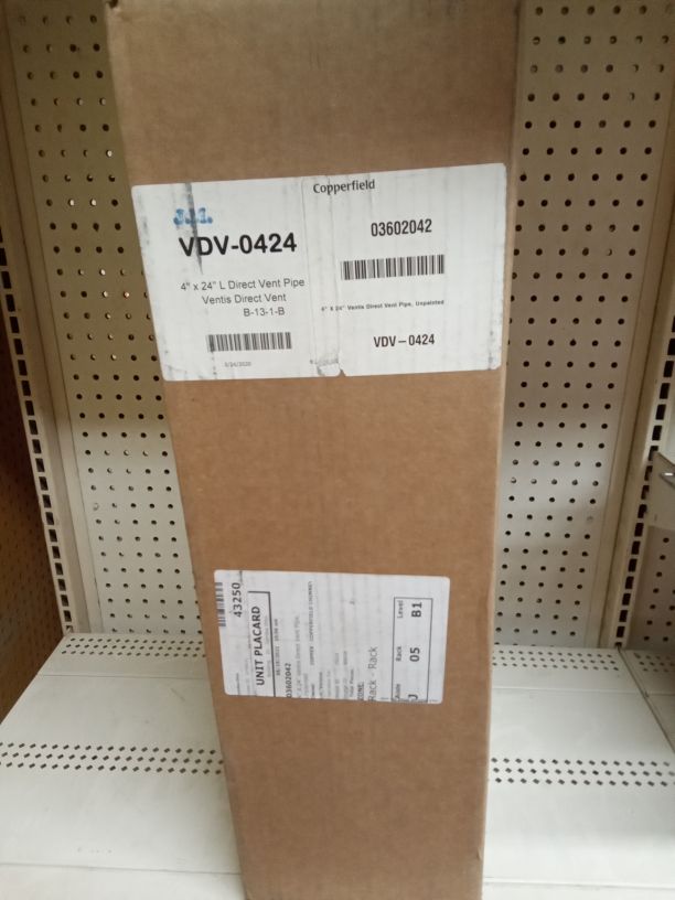 4″ X 24″ Ventis Direct Vent Galvanized Chimney Pipe