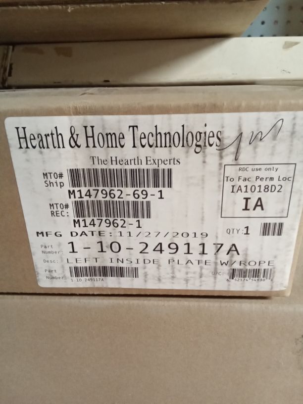 Left inside plate Assembly