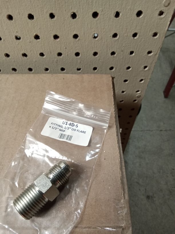 Fitting, 1/2″ OD FLARE x 1/2″ MIP