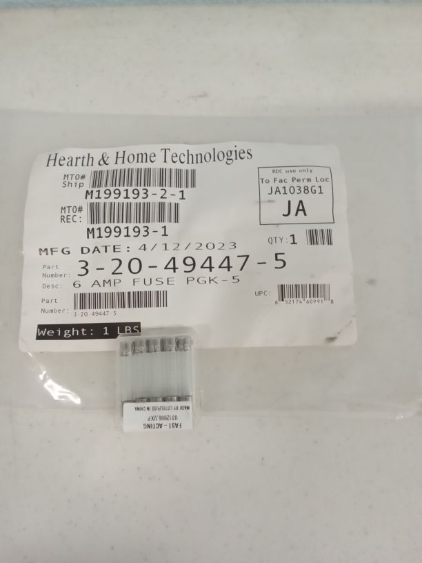 6 Amp fuse