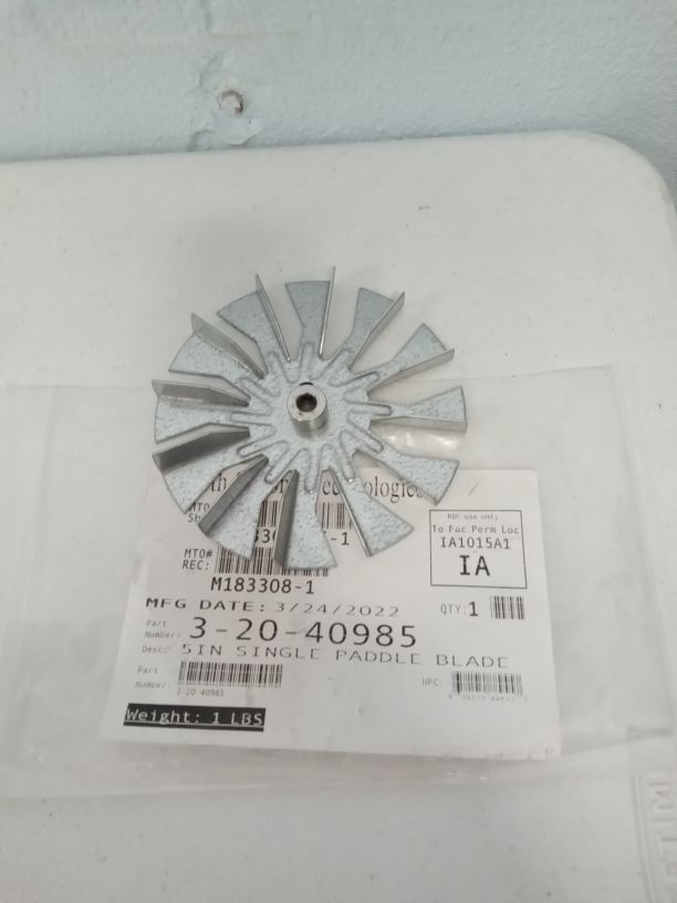 5″ single paddle fan blade