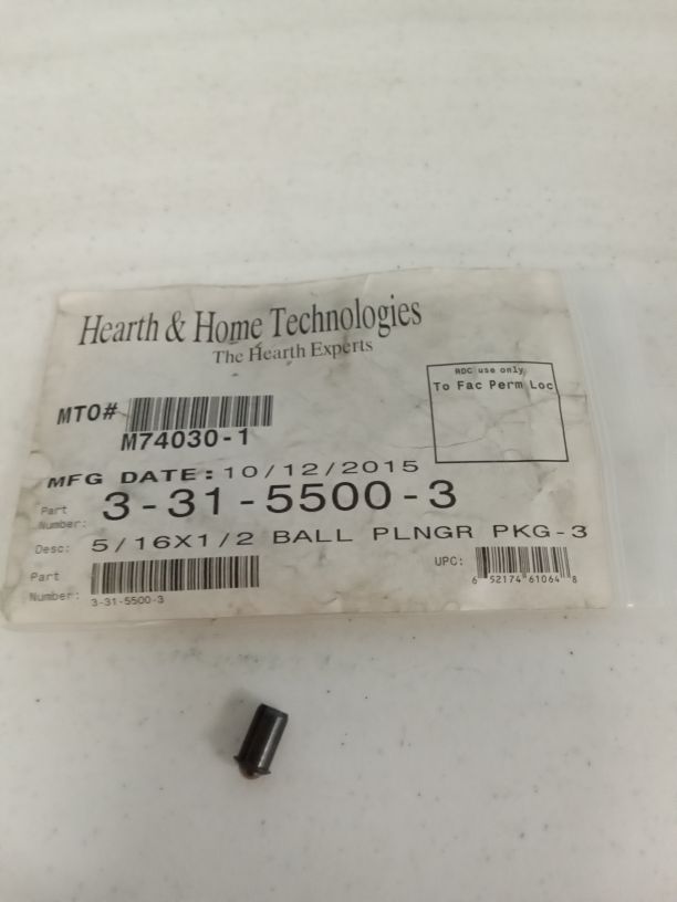 Ball plunger, 5/16″x1/2″ black