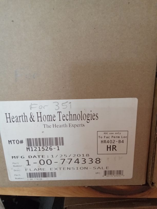 Flame guide ext. for 35i