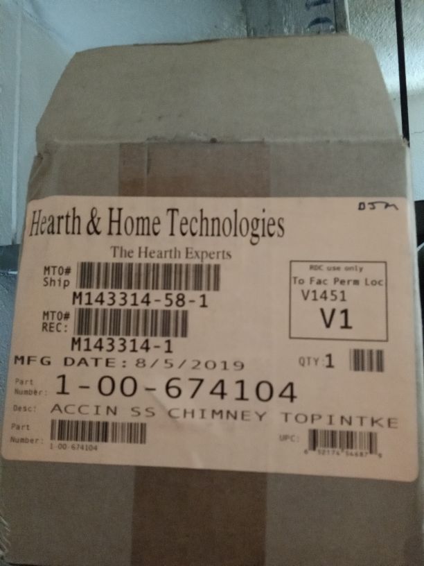 SS chimney top air intake