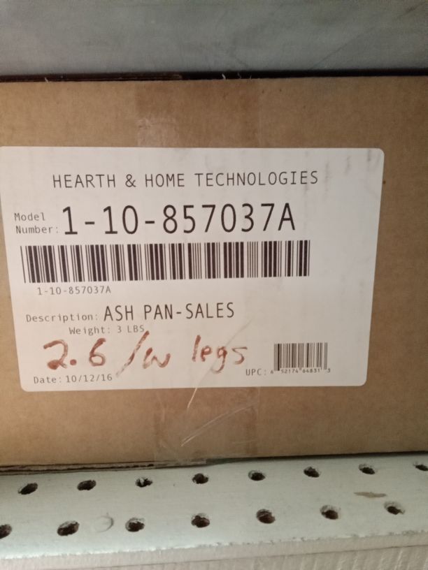 TL 2.6 Ash pan (legs)