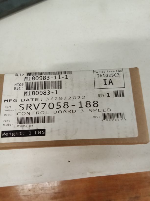 Quadrafire Control Board SRV7058-188