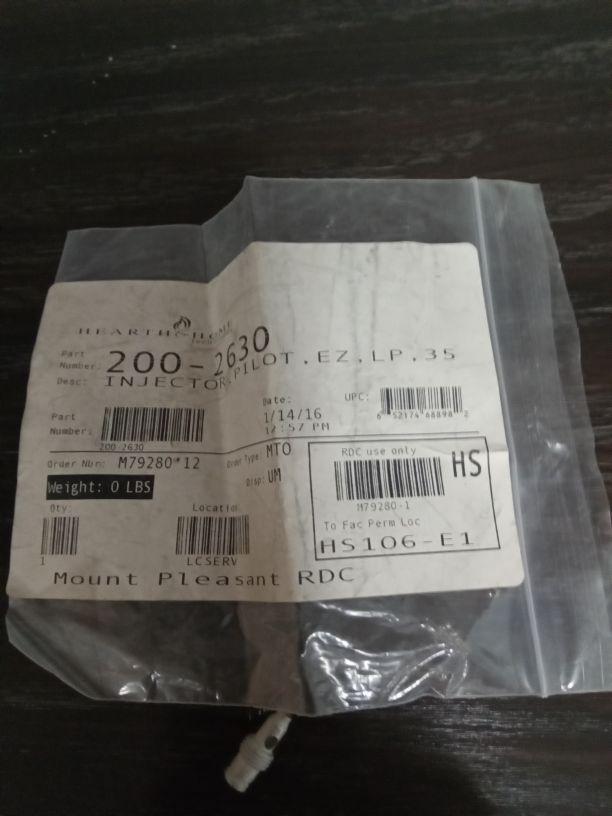 Injector, Pilot, EZ, LP, 35