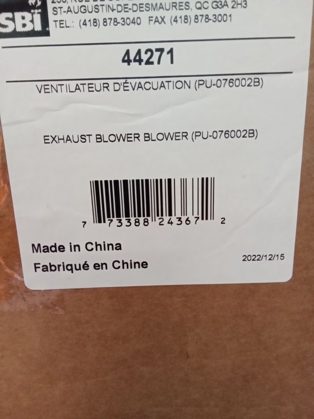 Combustion Blower – Englander