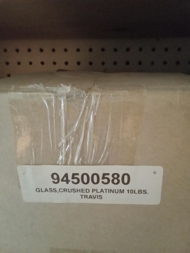 Crushed Platinum Glass