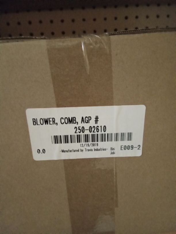 Blower, Combustion AGP Pellet