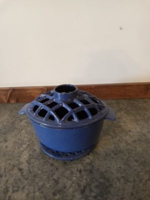 Steamer Lattice top Blue