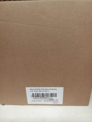 Black graphite fiberglass gasketing