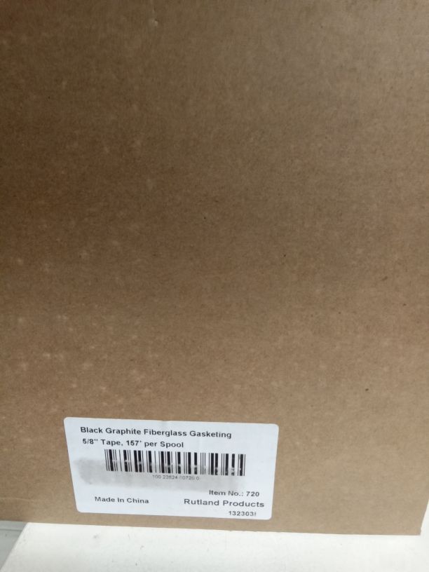 black graphite fiberglass gasketing