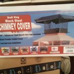 9 x 9" Black painted Chimney Cap