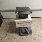 9 x 9" Black painted Chimney Cap