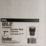 DuraVent Close Clearance DVL  6" to 7" increaser  - pn. 6DVL-X7