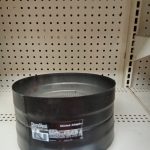 Dura Black 8" Double skirted stovetop adapter  - Pn. 8DBK-ADDB