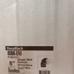 Dura Black 8" 90 degree elbow  - pn. 8DBK-E90