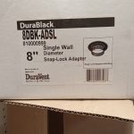 Dura Black 8" Snap lock adaptor  - pn. 8DBK-ADSL