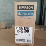 Dura Black - 6" Round to oval - Single wall