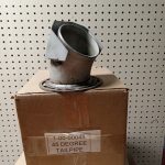 Harman 45 degree 3" flue collar  - pn. 1-00-00045