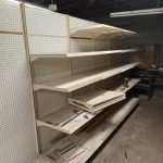 Gondola Style Shelving with 84" uprights and both 18" & 24" shelves