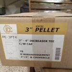 ICC  4" pellet vent 4" Tee with 3" snout.  pn. 4PT3